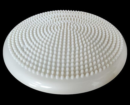 AppleRound Inflated Wobble Cushion with Hand Pump, Air Stability Board (Extra Thick), Core Balance