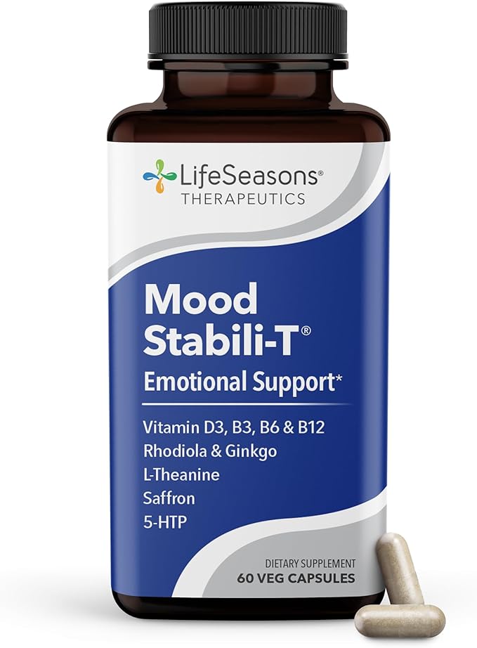 LifeSeasons - Mood Stabili-T - Positive Mood Booster - Enhanced Calmness and Happiness - Relaxed