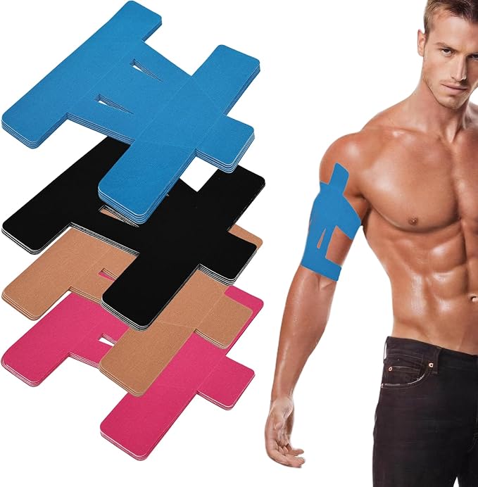20PCS Kinesiology Tape for Shoulder, Shoulder Tape for Pain Relief Precut,Waterproof Breathable