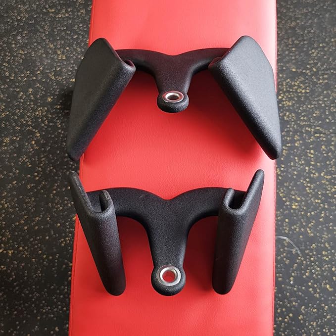 LAT Pull Down Bar for Cable Machine, LAT Pulldown Attachments T Bar V Bar Cable Attachment, Back