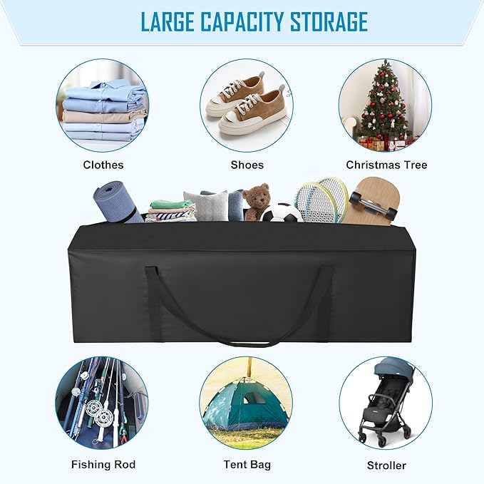 Sports Duffle Bag 52IN Extra Large Travel Duffel Luggage Bag with Upgrade 2-way Lockable Zippers