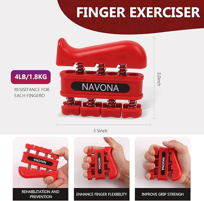 13 PCS Grip Strength Trainer Kit, Hand Gripper Strengthener, Forearm Strengthener, Finger