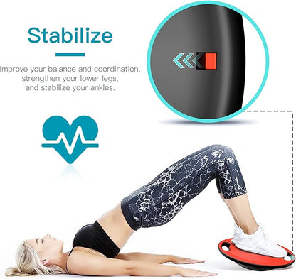 EVERYMILE Wobble Balance Board, Exercise Balance Stability Trainer Portable Balance Board with