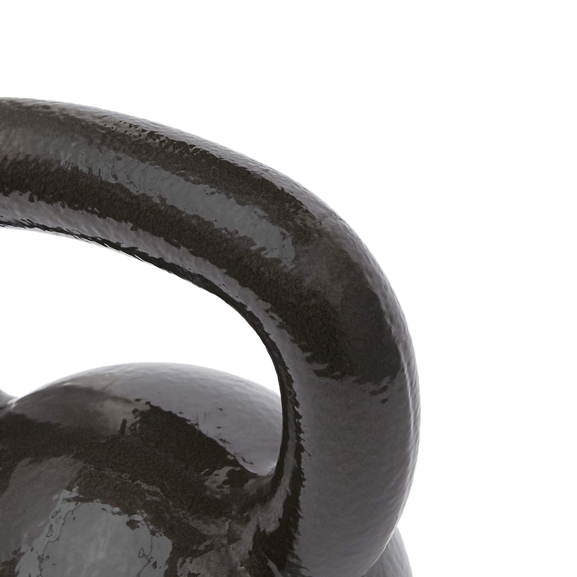 Amazon Basics Cast Iron Kettlebell for Strength Training, Wide Handle, 40 Pounds, Black