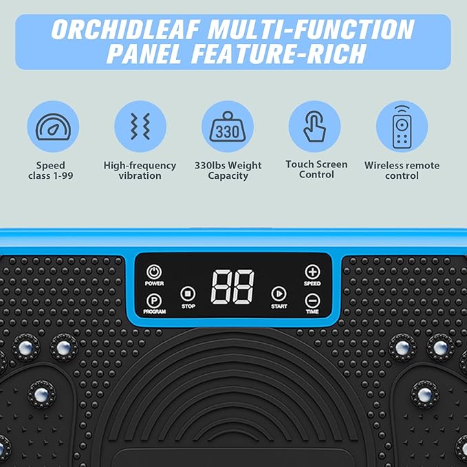 Vibration Exercise Plate ??Full Body Fitness Platform for Home Gym, Lymphatic Drainage & Fat