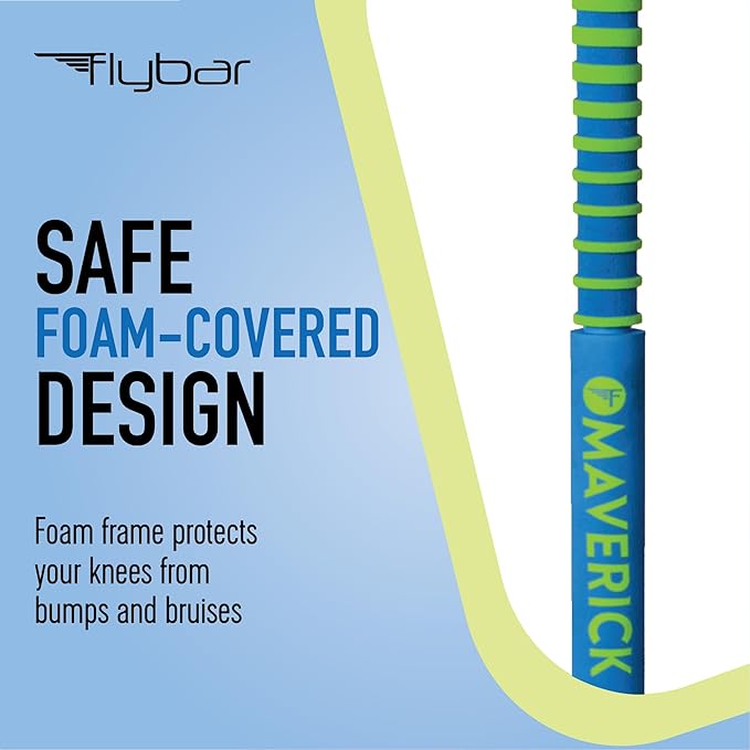 Flybar Maverick 2.0 Foam Pogo Stick for Kids Ages 5 and Up, 40 to 80 Pounds - Outdoor Toy for Boys