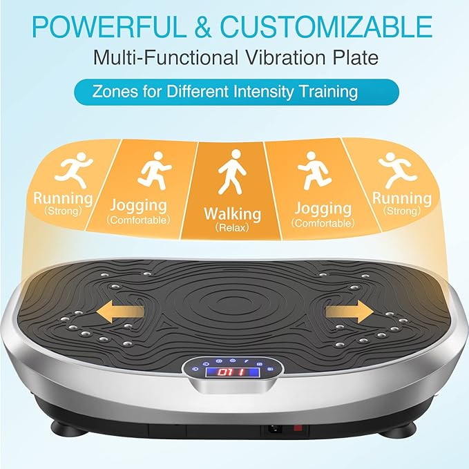 AXV Vibration Plate Exercise Machine Whole Body Workout Power Vibrate Fitness Platform Vibrating