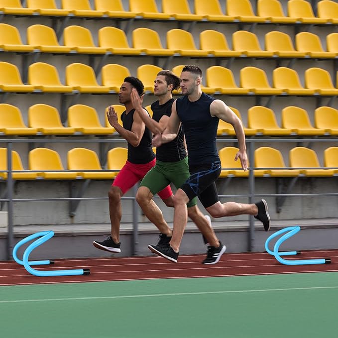 Wettarn 18 Pcs 6" Speed Training Hurdles Durable Agility Training Hurdle Agility Plyometric and All