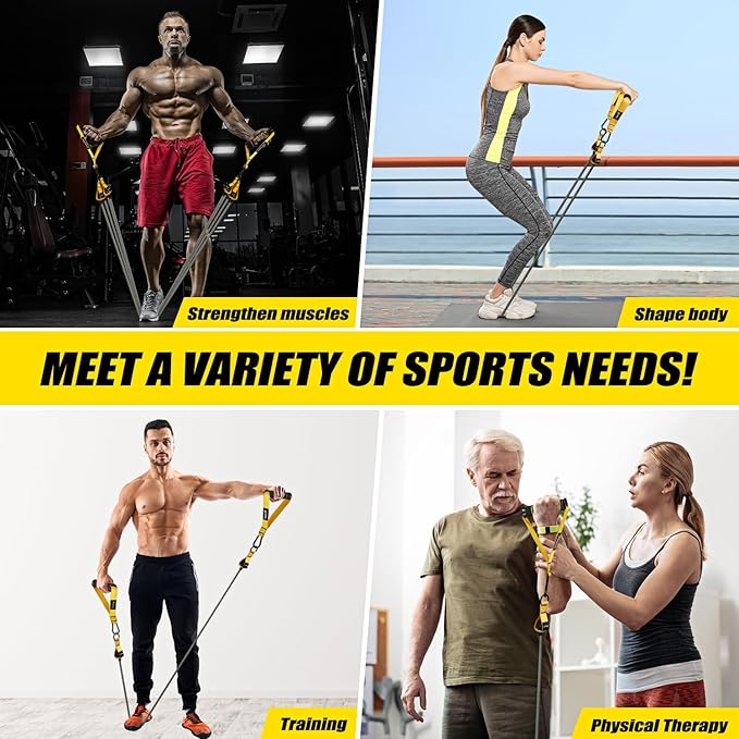 Heavy Resistance Bands for Working Out, 350lbs/450lbs Exercise Bands with Handles, Workout Bands