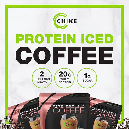 Chike Cinnamon High Protein Iced Coffee, 20 G Protein, 2 Shots Espresso, 1 G Sugar, Keto Friendly