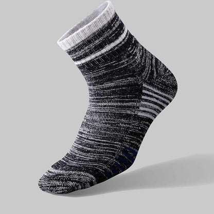 FEIDEER Men's Walking Hiking Socks, Wicking Cushion Quarter Crew Socks for Mens Outdoor Sports