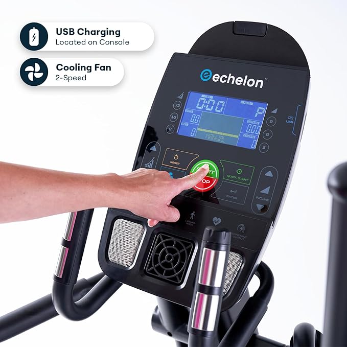 Echelon Ellipse Series – Light Commercial-Grade Ellipticals for Full-Body, Low-Impact Cardio with