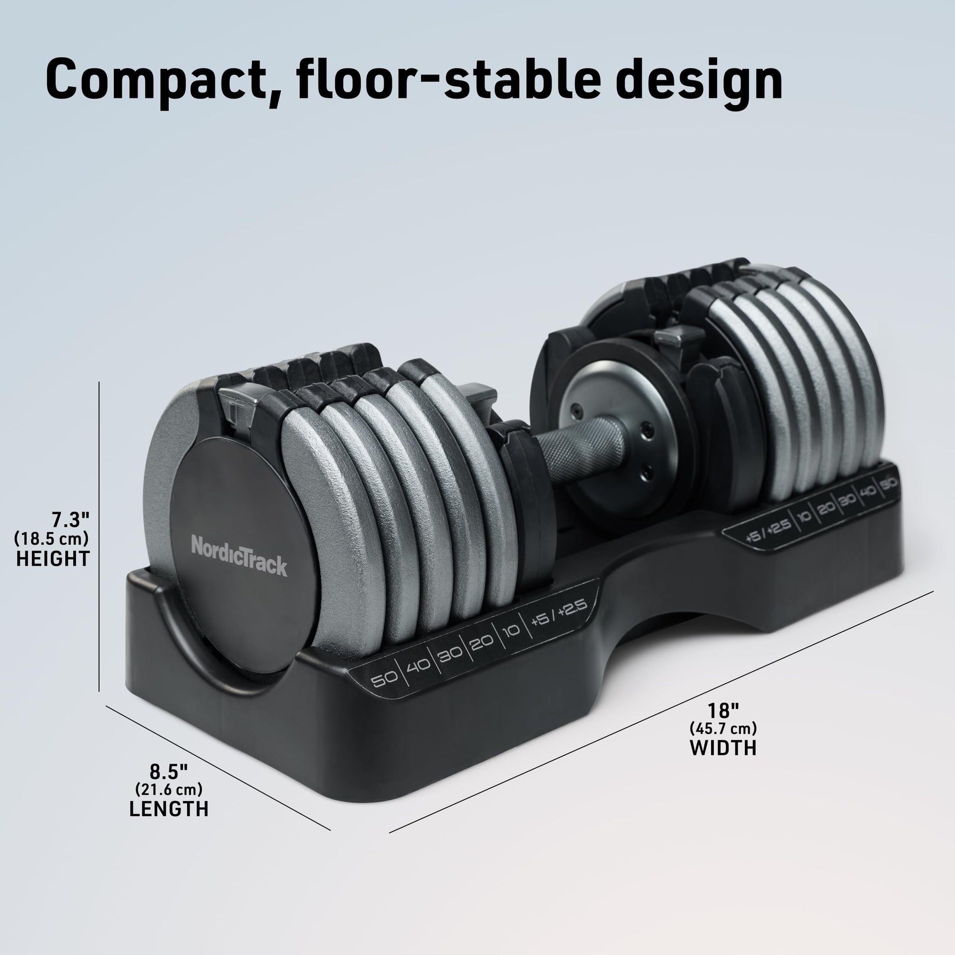 NordicTrack 55 lb Select-a-Weight Dumbbell Pair
