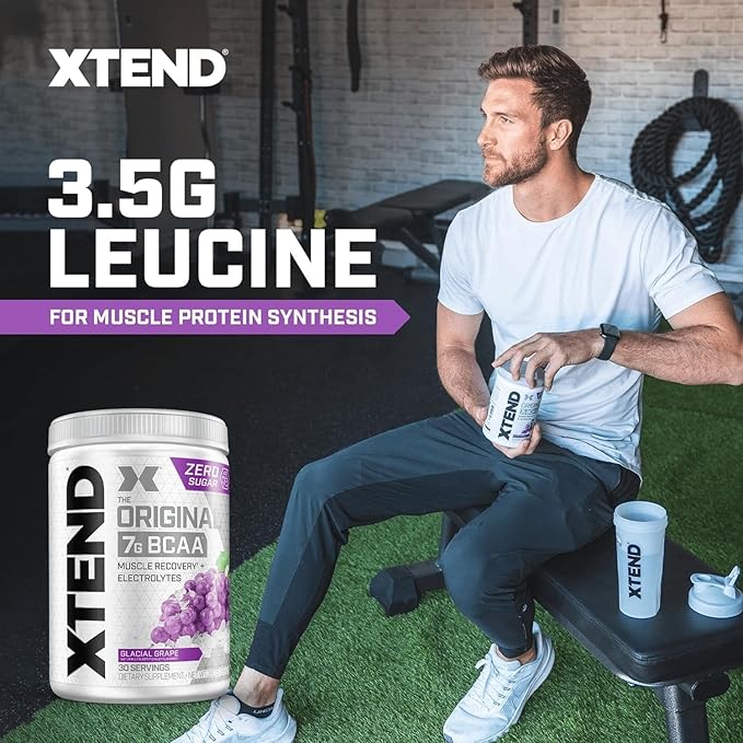 Xtend XTEND Original BCAA Powder 7g BCAA and 2.5g L-Glutamine, Sugar Free Post Workout Muscle