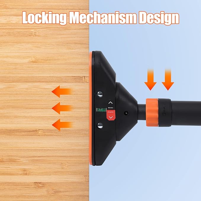 Adjustable Pull Up Bar for Doorway - 440LBS Weight Capacity, No Screws Installation with Level