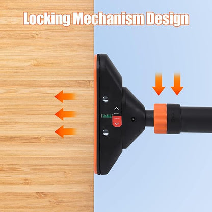 Adjustable Pull Up Bar for Doorway - 440LBS Weight Capacity, No Screws Installation with Level