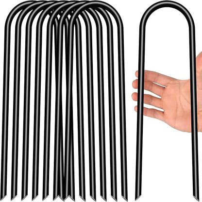 Heavy Duty Trampoline Stakes Anchors High Wind U Type Sharped Ends Safety Ground Anchors Galvanized