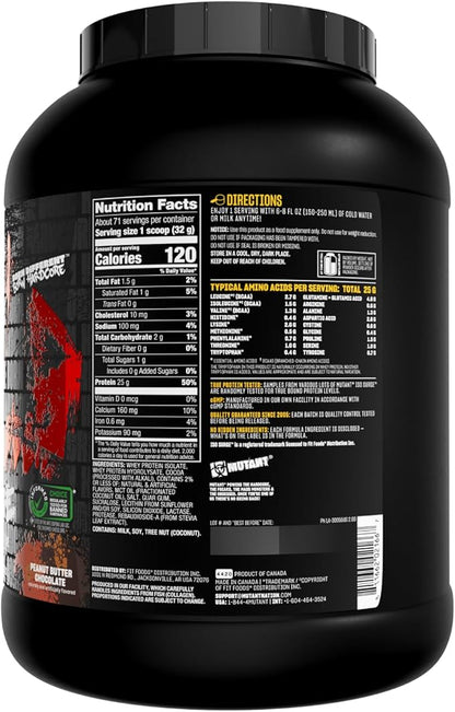Mutant ISO Surge Whey Protein Isolate Powder Acts Fast to Help Recover, Build Muscle, Bulk and