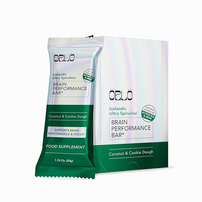 ORLO BRAIN PERFORMANCE BAR ??Vegan Protein Bars for Brain & Energy Support ??Focus & Memory, Pre &