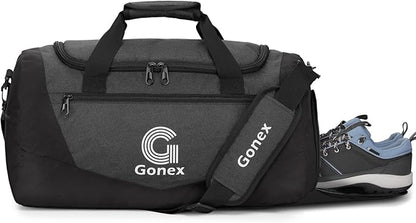 Gonex Gym Duffel Bag with Shoe Compartment Wet Pocket, Large Capacity Sports Duffle Bag for Men