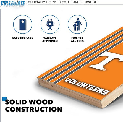 2' x 3' Solid Wood Cornhole Set with Direct Print HD Team Graphics – Great Gift for Any NCAA Fan!
