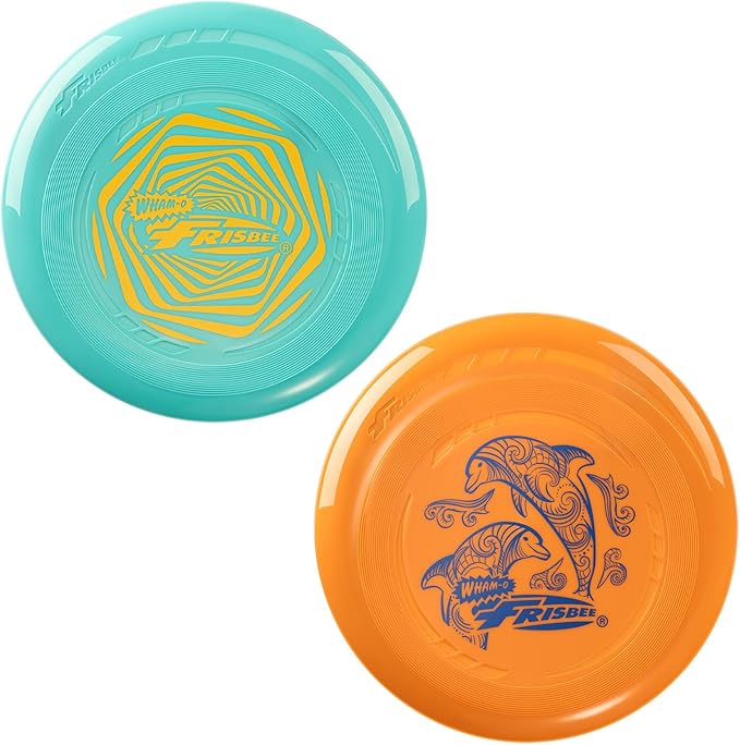 Wham-O Frisbee Go Flying Disc, 9 Inch Lightweight Sports Disc for Beginners Outdoor Beach Backyard