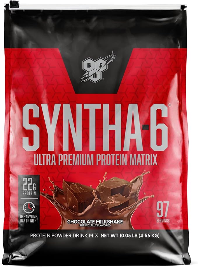 BSN SYNTHA-6 Whey Protein Powder with Micellar Casein, Chocolate Milk Protein Isolate Powder
