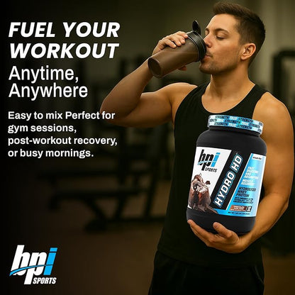 BPI Sports Hydro HD - 100% Hydrolyzed Whey Protein Powder - Muscle Growth, Recovery, 25g of
