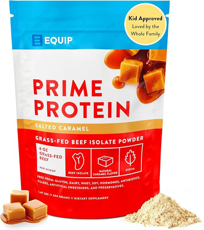 Equip Foods Prime Protein Powder | Clean, Grass Fed Beef Protein Powder, Carnivore Protein Isolate