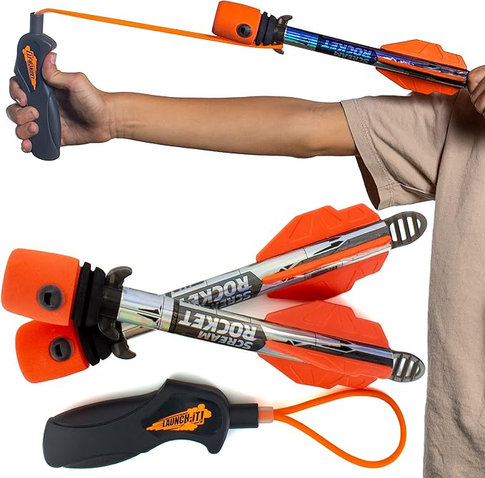 Toy Rocket Launcher for Kids: Outdoor Toys Slingshot Rocket Launchers - Best Gifts for Boys & Girls