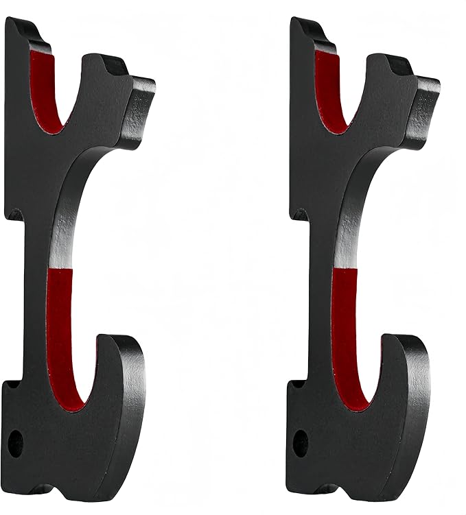 Eforlife 2/Set Sword Hook Wall Mount Samurai Sword Hanger Display Holder Adjustable for Katana