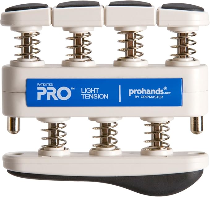 PRO Hand Exerciser, Finger Exerciser (Hand Grip Strengthener), Spring-Loaded, Finger-Piston System