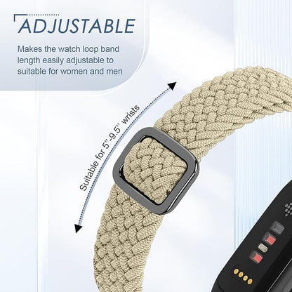 Tiptops Braided Nylon Bands Compatible with Fitbit Inspire 3/Inspire 2/Inspire/Inspire HR/Ace 2/Ace