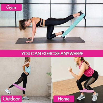 Resistance Bands, Fabric Workout Bands for Women & Men, Cloth Booty Resistance Loop Bands, Thick