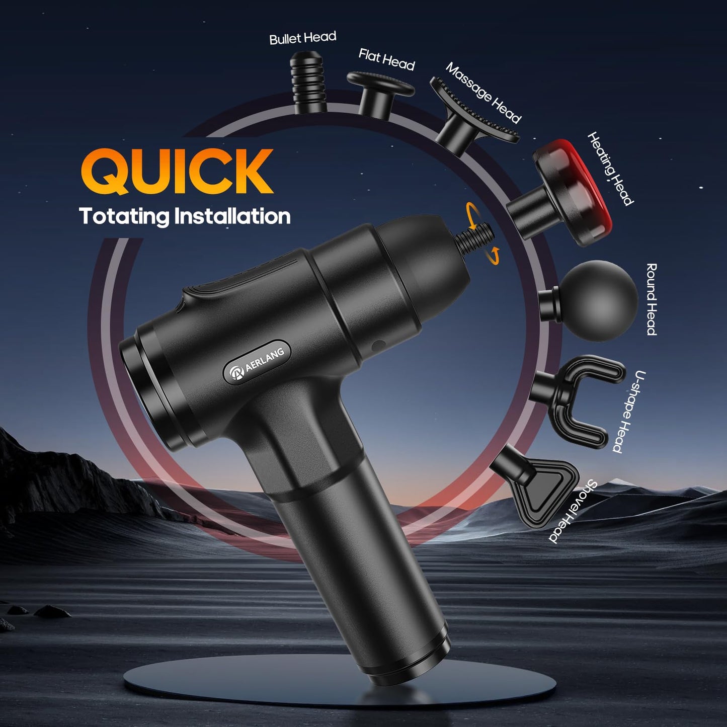 Massage Gun with Heat Massager Deep Tissue Muscle Massager Gifts for Men