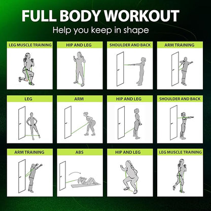 WHATAFIT Resistance Bands, Exercise Bands，Resistance Bands for Working Out, Work Out Bands with