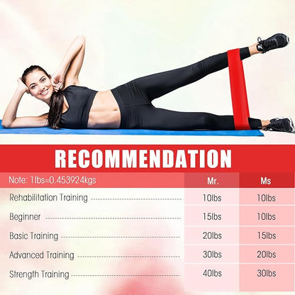 Deekin 20 Pcs Resistance Bands Resistance Loop Exercise Bands Exercise Equipment Elastic Drap Ring