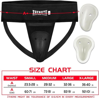 Groin Protector Cup Kickboxing Boxing Muaythai MMA Groin Guard, Jockstrap Karate Training, BJJ