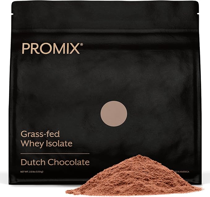 ProMix Nutrition Whey Protein Isolate Powder, Chocolate - Grass-Fed - ­Post Workout Fitness &