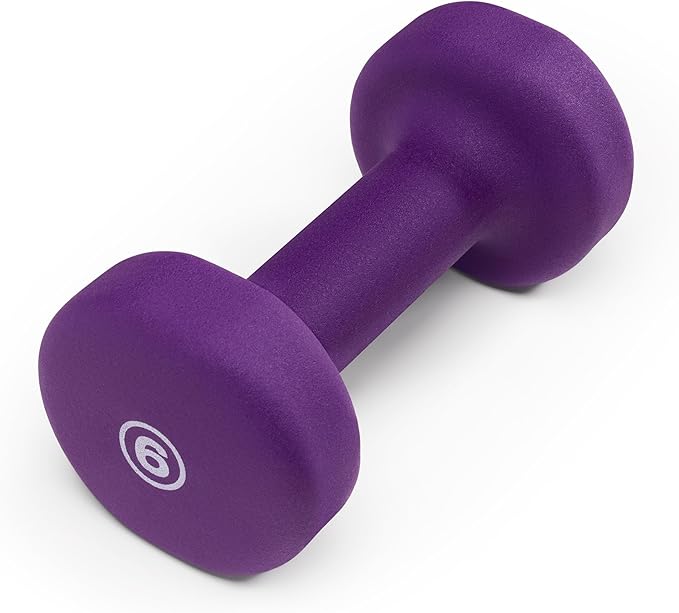Marcy Colored Neoprene Dumbbell (Sold in Singles or Set) Hand Weights, Exercise Free Weights for