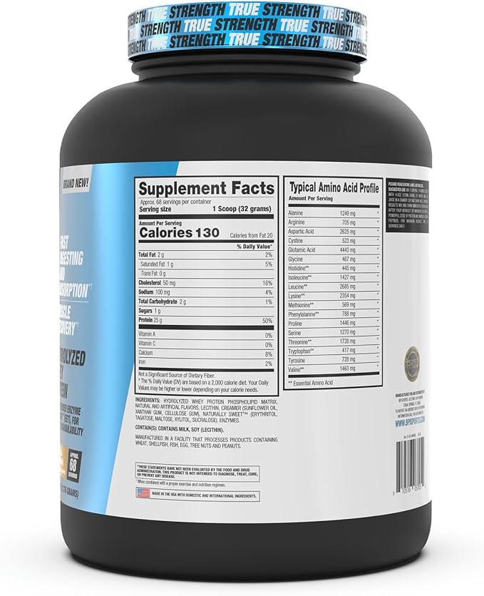 BPI Sports Hydro HD - 100% Hydrolyzed Whey Protein Powder - Muscle Growth, Recovery, 25g of