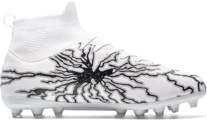 Kids Soccer Cleats Boys Girls Training Football Cleats Youth High-top Soccer Shoes for Little/Big