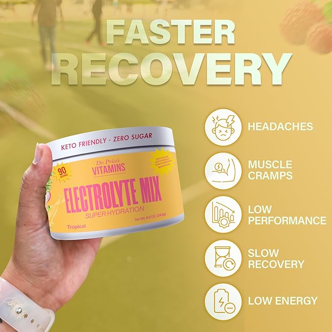 Dr. Price’s Electrolyte Mix | Sugar-Free Hydration Powder with 72+ Trace Minerals | No Sugar
