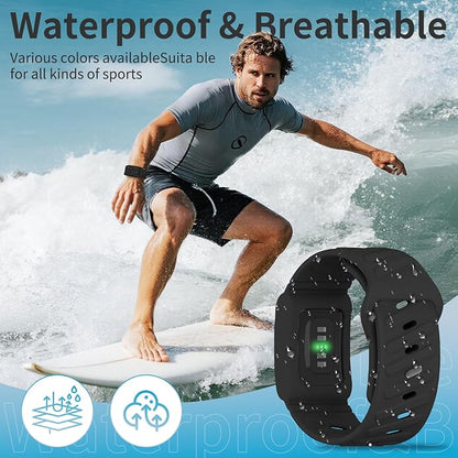 Silicone Sport Band Compatible with Whoop 4.0 Band for Men Women,Soft Comfort Durable Replacement