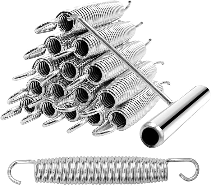 5-1/2" Trampoline Springs, Heavy Duty Stainless Steel High Tensile Replacement Trampoline Springs