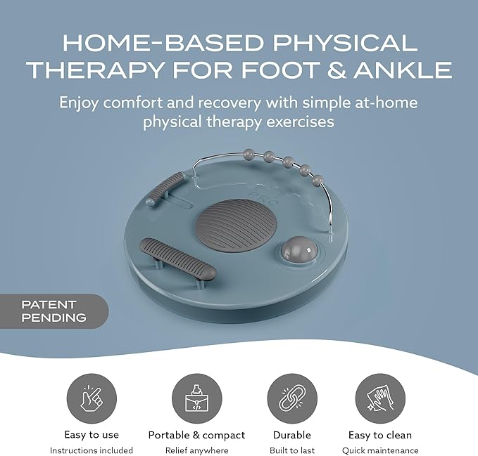 PT Pro Fit Foot Trainer, Plantar Fasciitis Relief, Deep Tissue Muscle Massage, Foot Arch and Heel