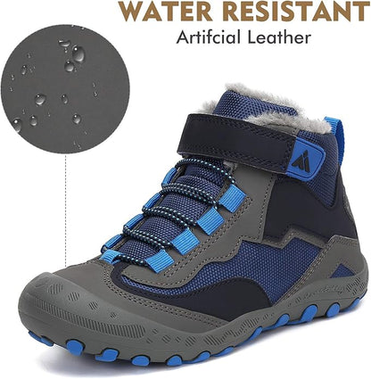 Mishansha Kids Hiking Boots Toddler Girls Boys Hiking Shoes Water-Resistant Anti-Collision Non-Slip