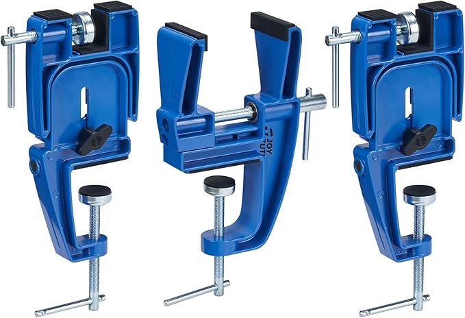 JOYTUTUS Ski and Snowboard Vises for Tuning, Edges and Waxing, Non-Slip Snowboard Clamp with Rubber