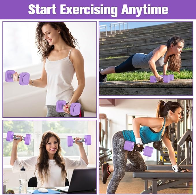 22LBS Adjustable Dumbbells Set, Adjustable Weight Dumbbells with 4 Levels 4.4lb, 6.6lb, 8.8lb