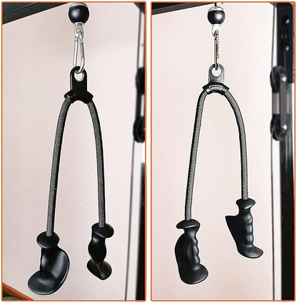 Ergonomic Tricep Rope Pulldown Attachments, Upgraded 27 32 40 & 47 Inch Extra Long Triceps Rope